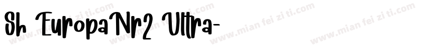 Sh EuropaNr2 Ultra字体转换
